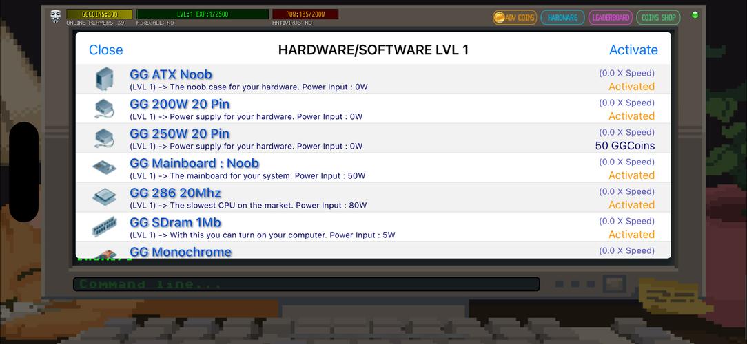 Hacker Online RPG 스크린샷 2