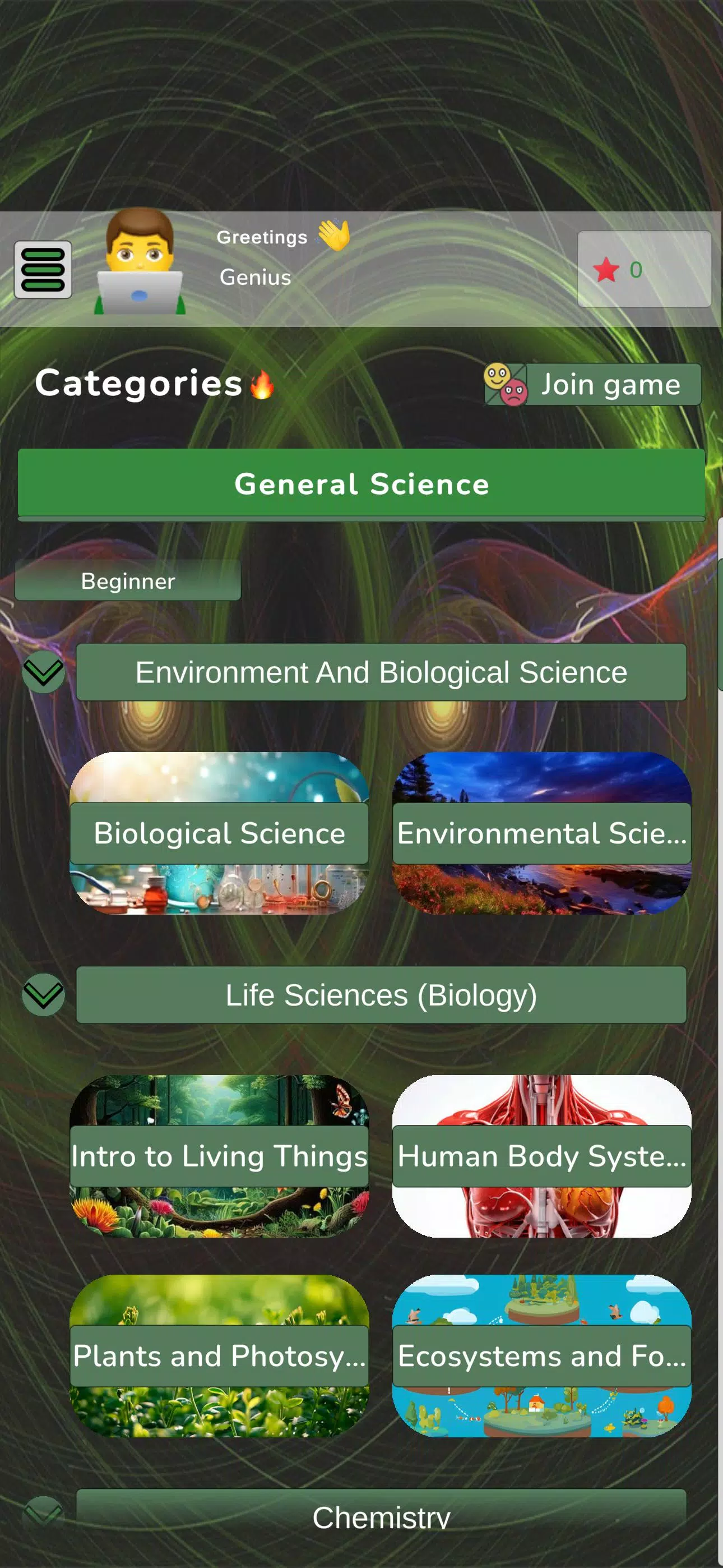 General Science Screenshot 1