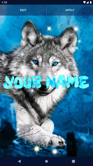 Night Wolf Live Wallpaper ဖန်သားပြင်ဓာတ်ပုံ 2