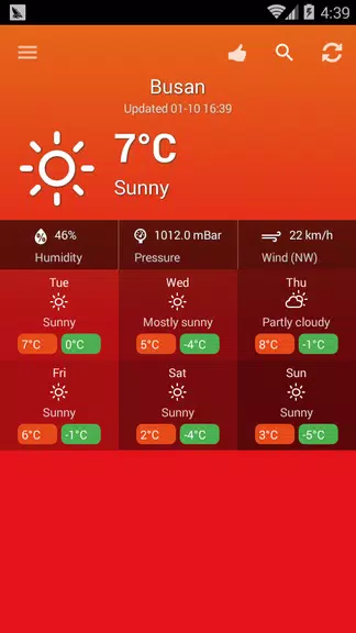 Weather South Korea应用截图第2张