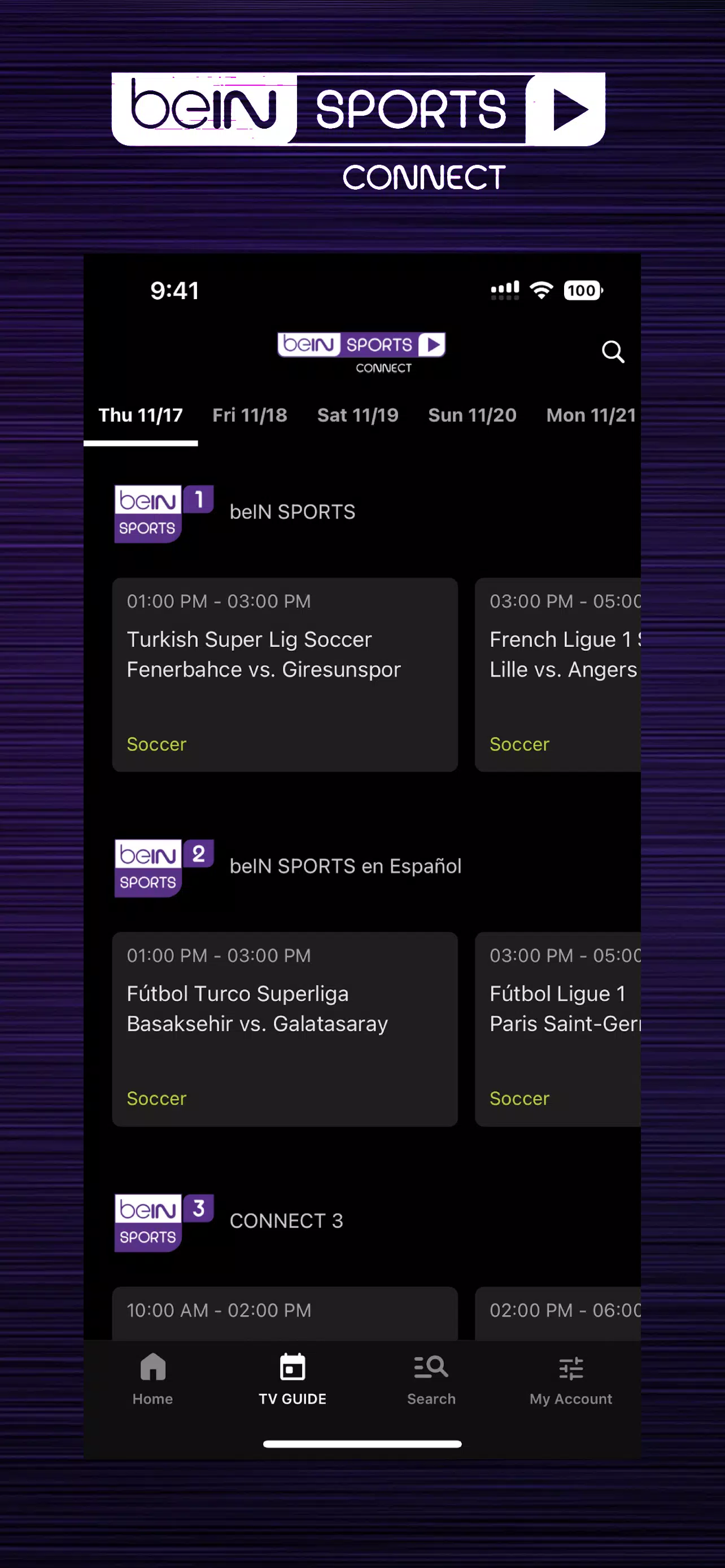 beIN SPORTS CONNECT應用截圖第3張