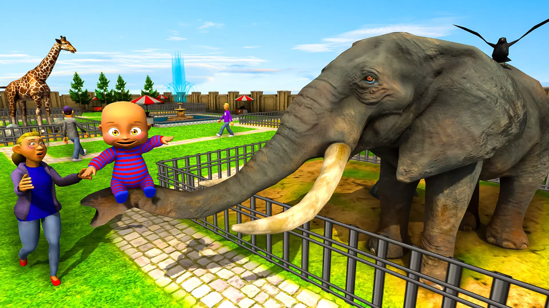 Naughty Baby 3D: Daddy Zoo Fun ဖန်သားပြင်ဓာတ်ပုံ 1