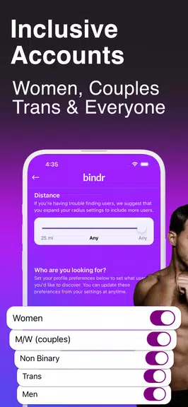 Bindr: Bisexual Dating & Chat Capture d'écran 3