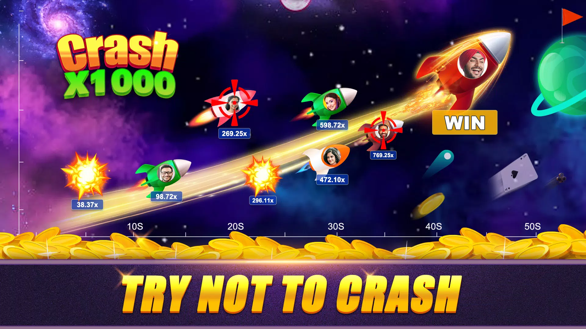 Crash x1000 - Online Poker應用截圖第3張