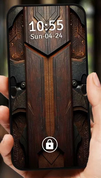 Vintage Door Lock Screen 스크린샷 4