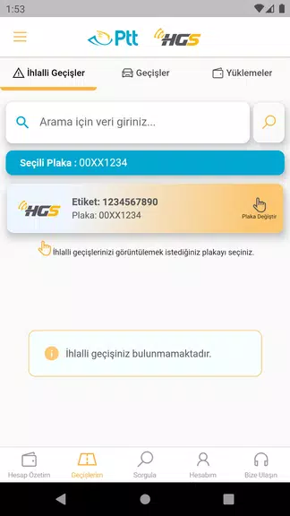 HGS - Hızlı Geçiş Sistemi ภาพหน้าจอ 3