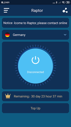 RaptorVPN স্ক্রিনশট 1