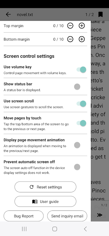 Readbook - Text Viewer Zrzut ekranu 3