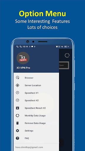 Schermata X3 VPN Pro - Fast , Secure & Unlimited VPN 3