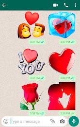 Romantic Stickers for WhatsApp Captura de pantalla 1