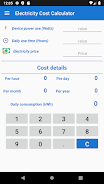 Electricity Cost Calculator Captura de tela 3