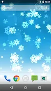 Snowflake Live Wallpaper Tangkapan skrin 1