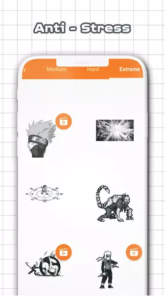 Color by Number - Naruto Sandbox Ninja Pixel Ekran Görüntüsü 4