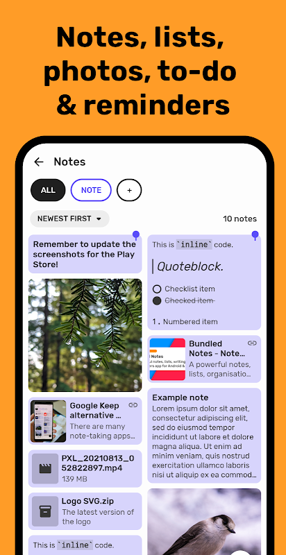 Bundled Notes + Lists + To-do Скриншот 3