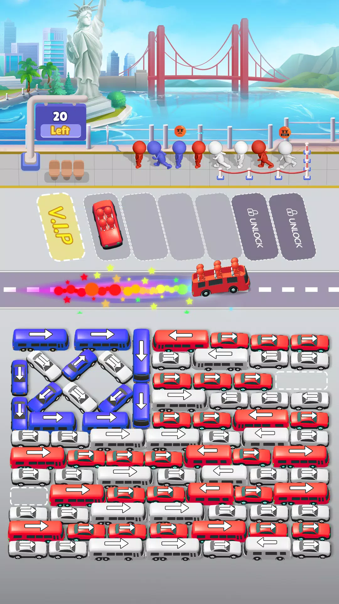 Bus Sort Jam: Parking Puzzle Capture d'écran 1