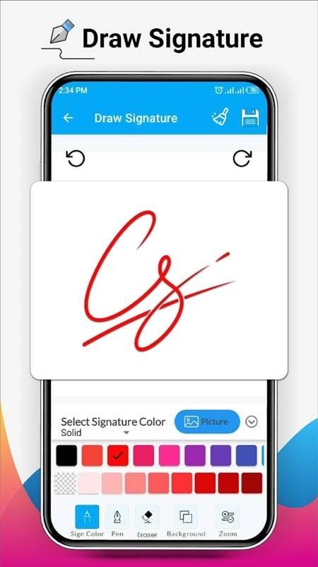 Signature Maker Pro स्क्रीनशॉट 1