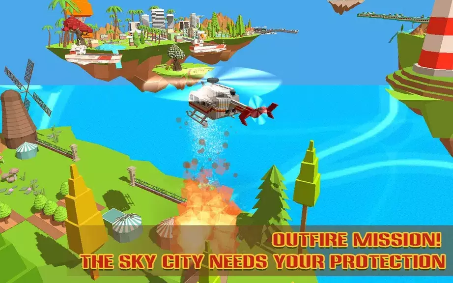 Helicopter Rescue Sky City Captura de pantalla 2