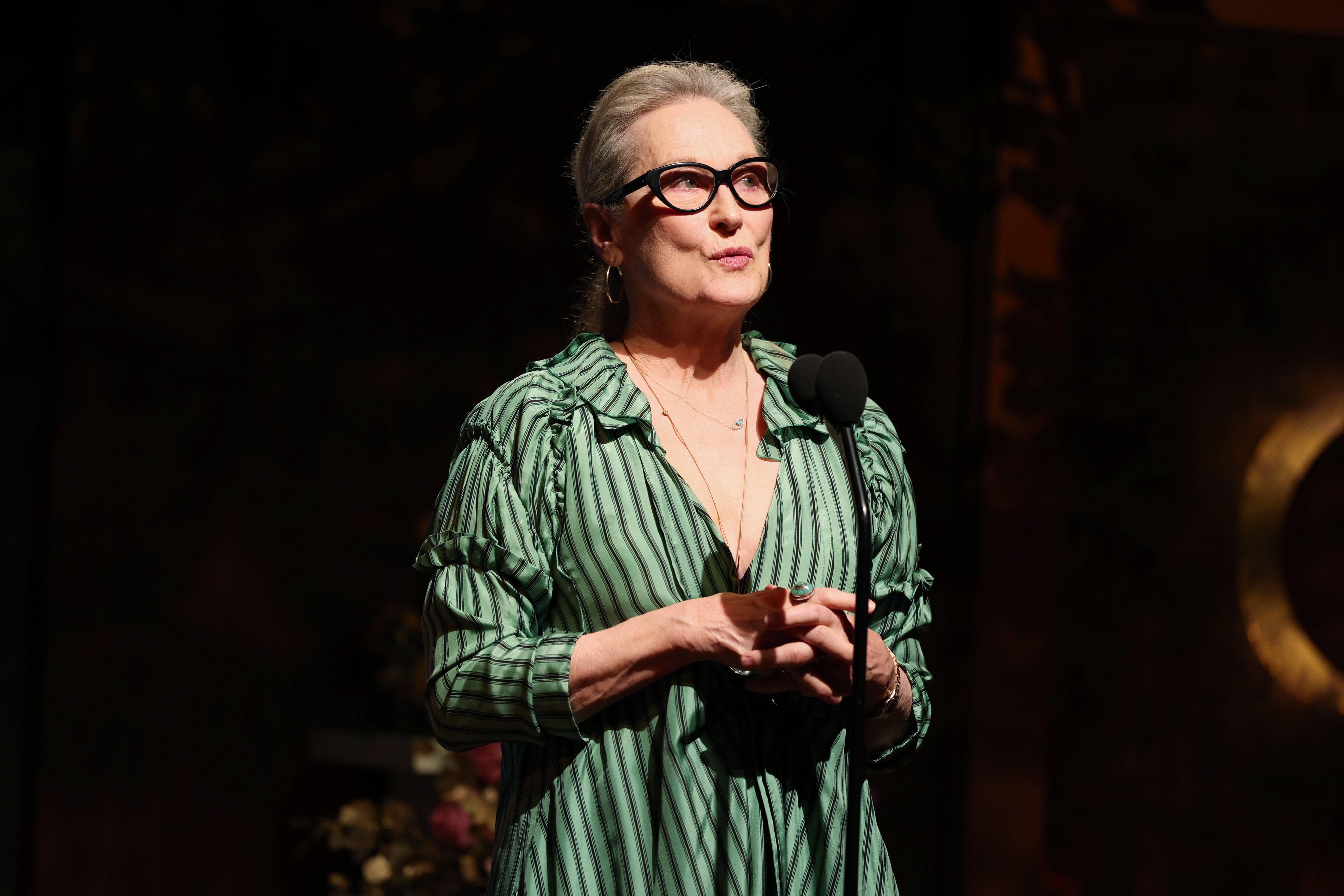 梅麗爾·斯特里普(Meryl Streep)。 Christopher Polk/GG2025/Penske Media通過Getty Images攝影。