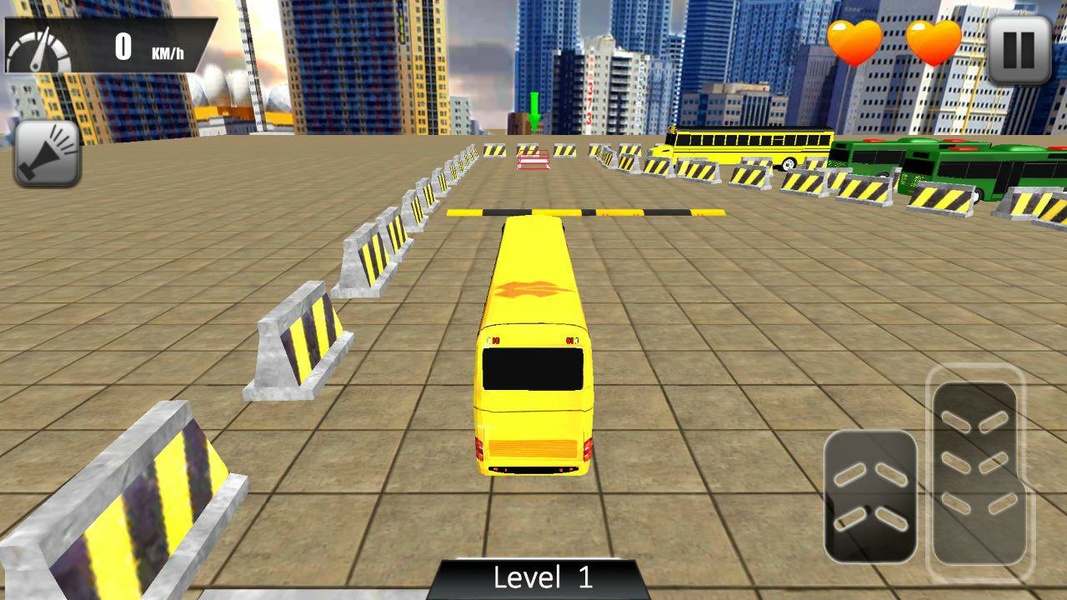 Modern Bus Drive Parking 3D Schermafbeelding 1