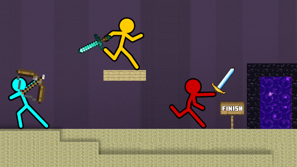 Schermata Stick-man Craft Fighting Game 2