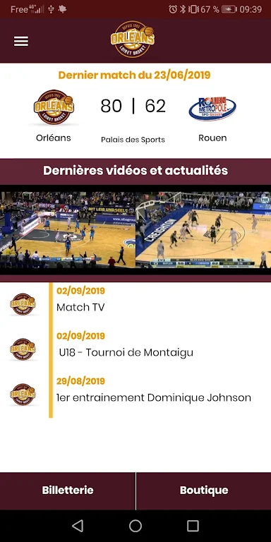Orléans Loiret Basket - OLB應用截圖第2張