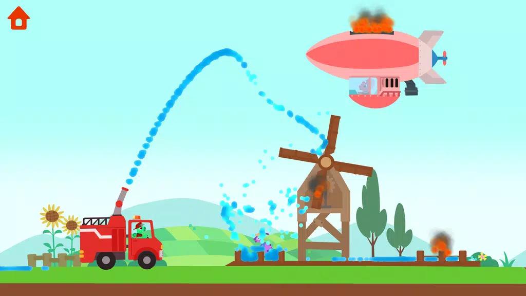 Dinosaur Fire Truck: for kids Schermafbeelding 4