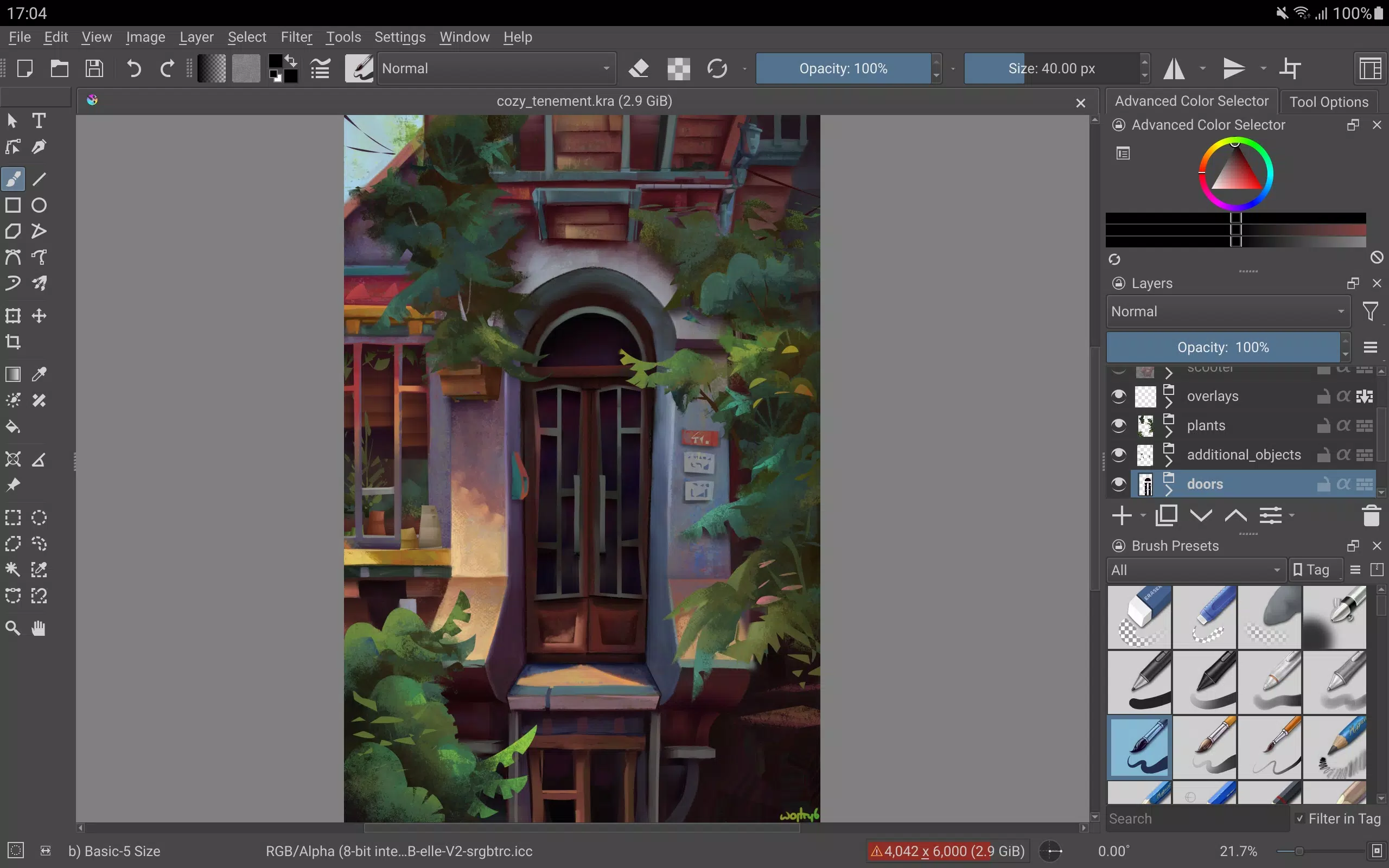 Krita ภาพหน้าจอ 1