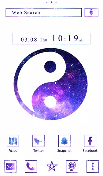 Galaxy Yin-yang Theme 스크린샷 1