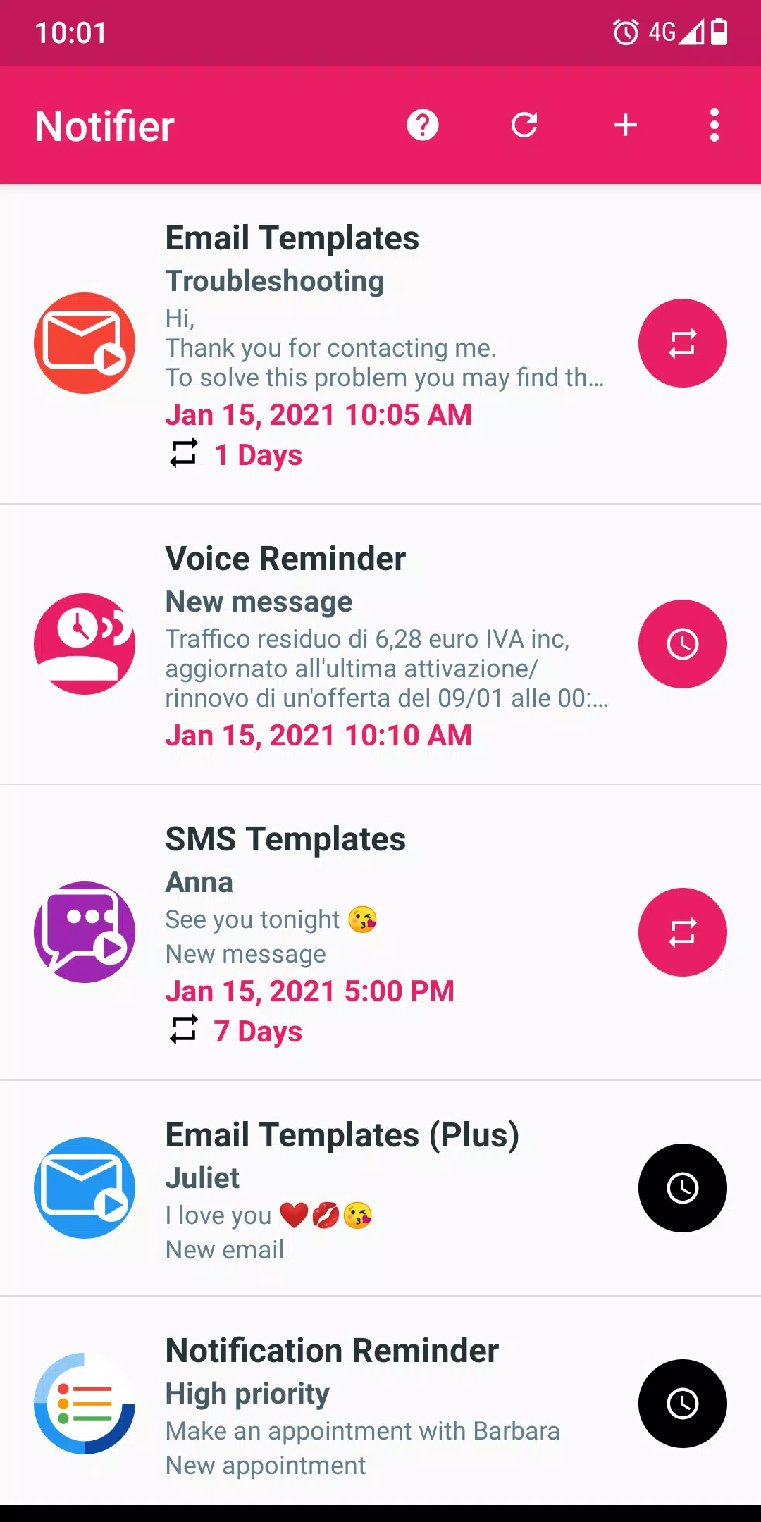 Fake Notifications Screenshot 1