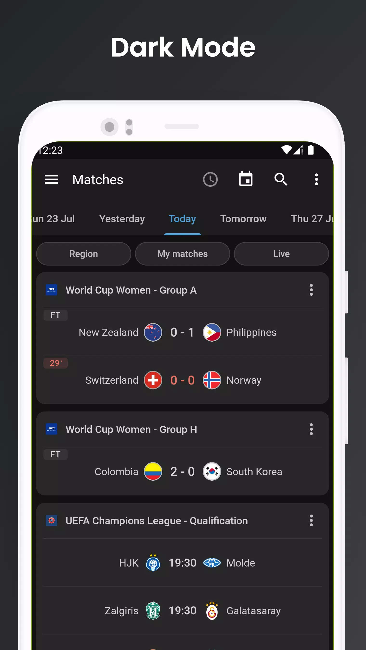 Footba11 - Soccer Live Scores应用截图第2张