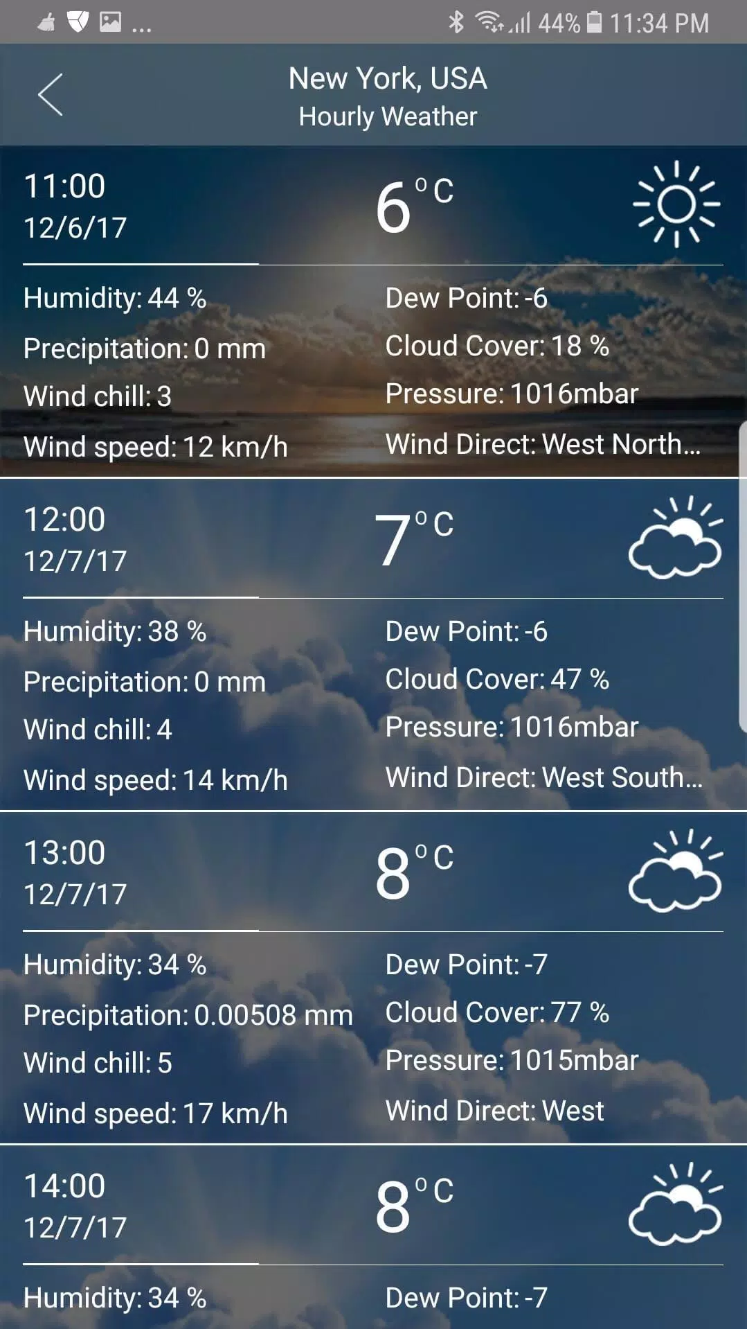 Weather app スクリーンショット 3