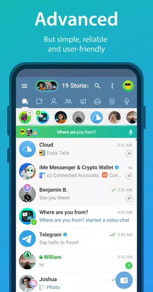 iMe Messenger & Crypto Wallet Screenshot 2