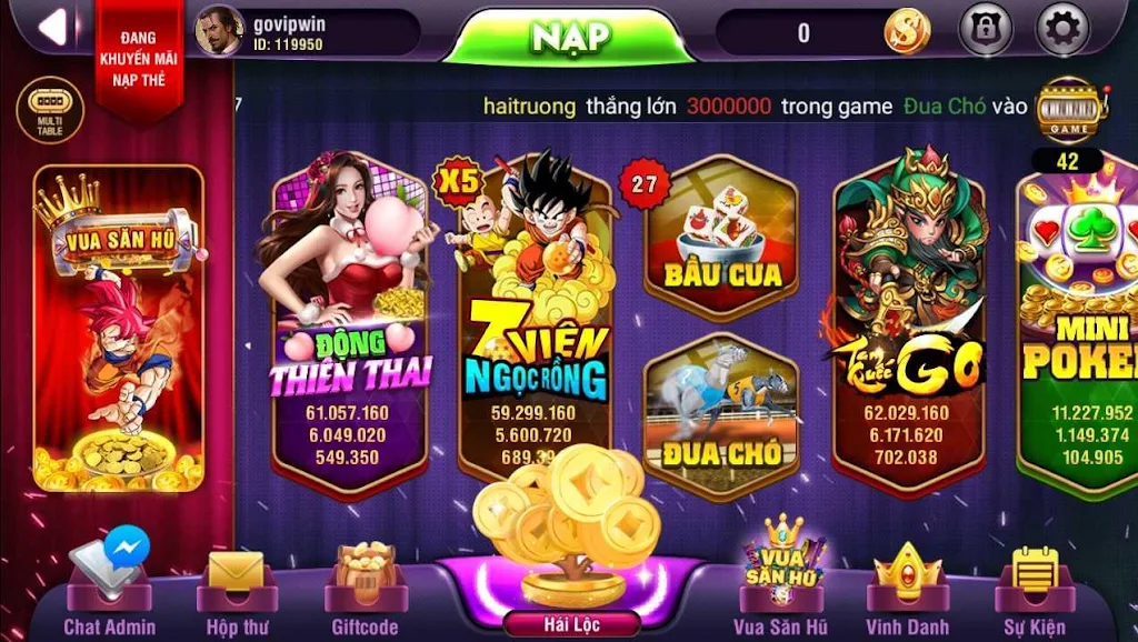 VinVip - No Hu, Xeng, Slots phat loc应用截图第2张