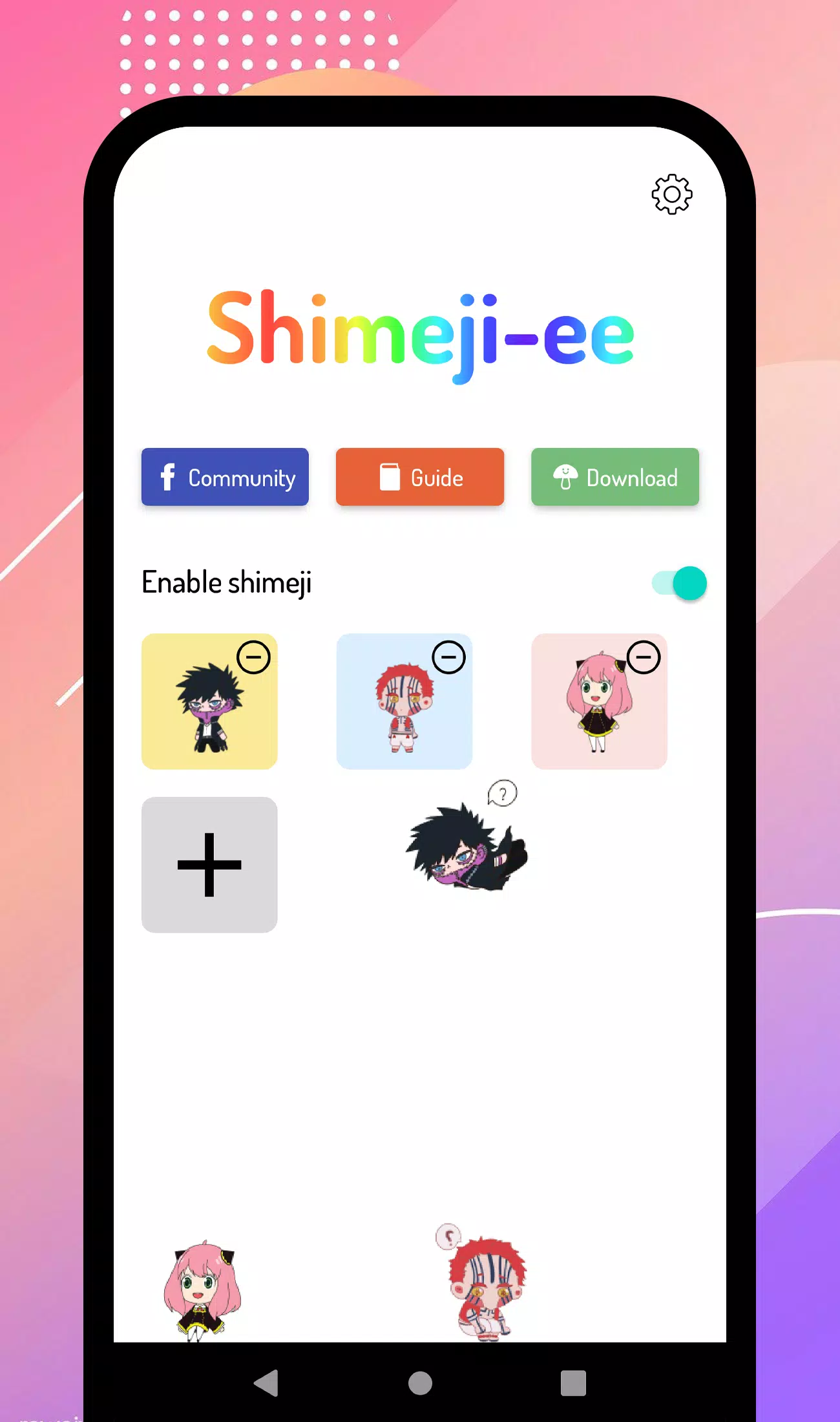 Shimeji-ee ภาพหน้าจอ 1