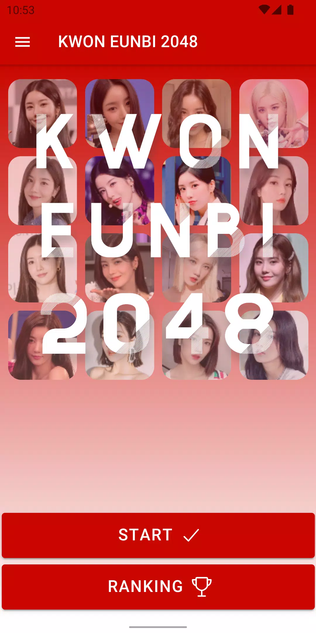 KWON EUNBI 2048 Game স্ক্রিনশট 1