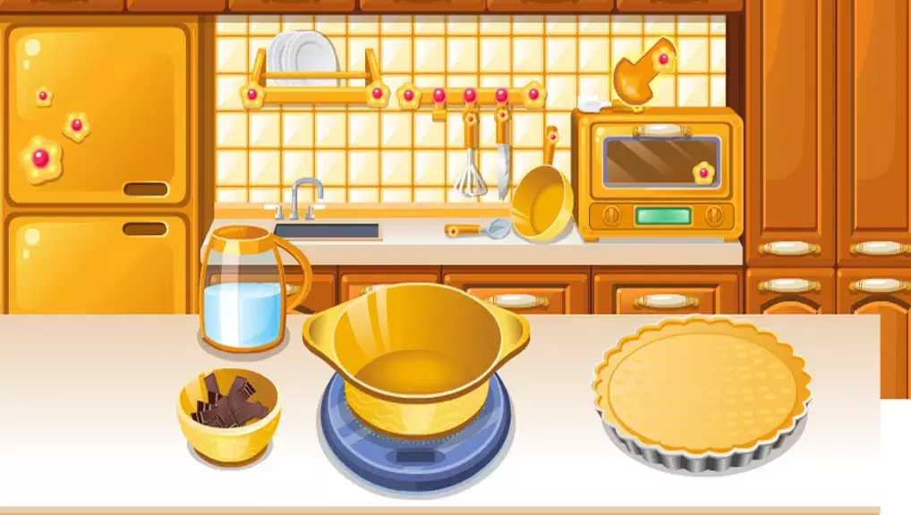 girls cooking games chocolate Tangkapan skrin 2