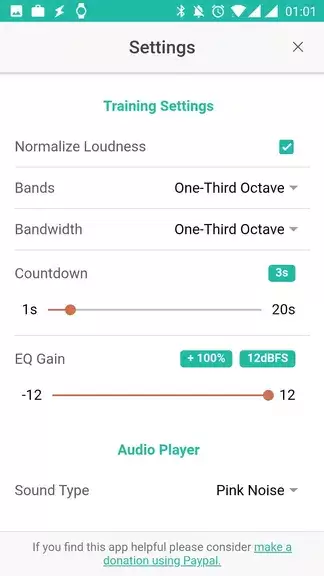 Audio Training EQ and Feedback Tangkapan skrin 2