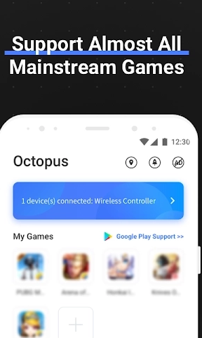 Octopus Gamepad Mouse Keyboard Keymapper ဖန်သားပြင်ဓာတ်ပုံ 1