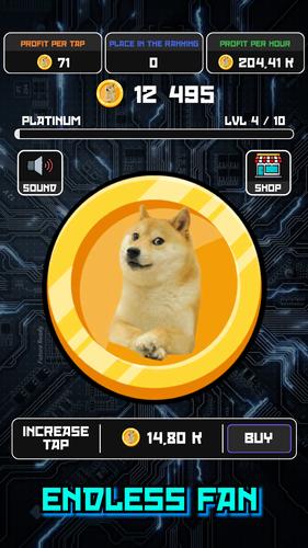 Crypto Clicker Doge Coin Idle Capture d'écran 3