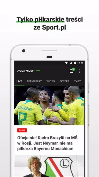 Football LIVE - wyniki na żywo Ekran Görüntüsü 1