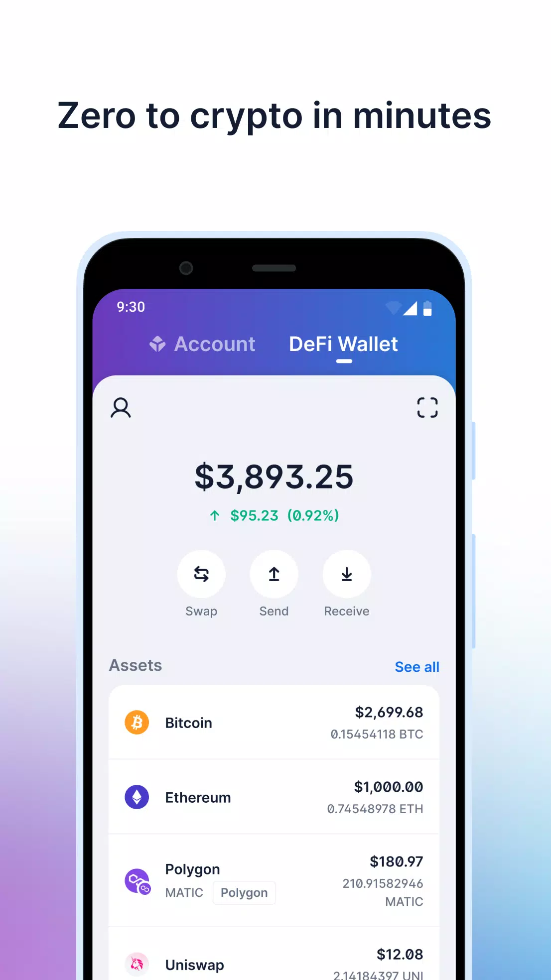 Blockchain.com: Crypto Wallet Captura de pantalla 2