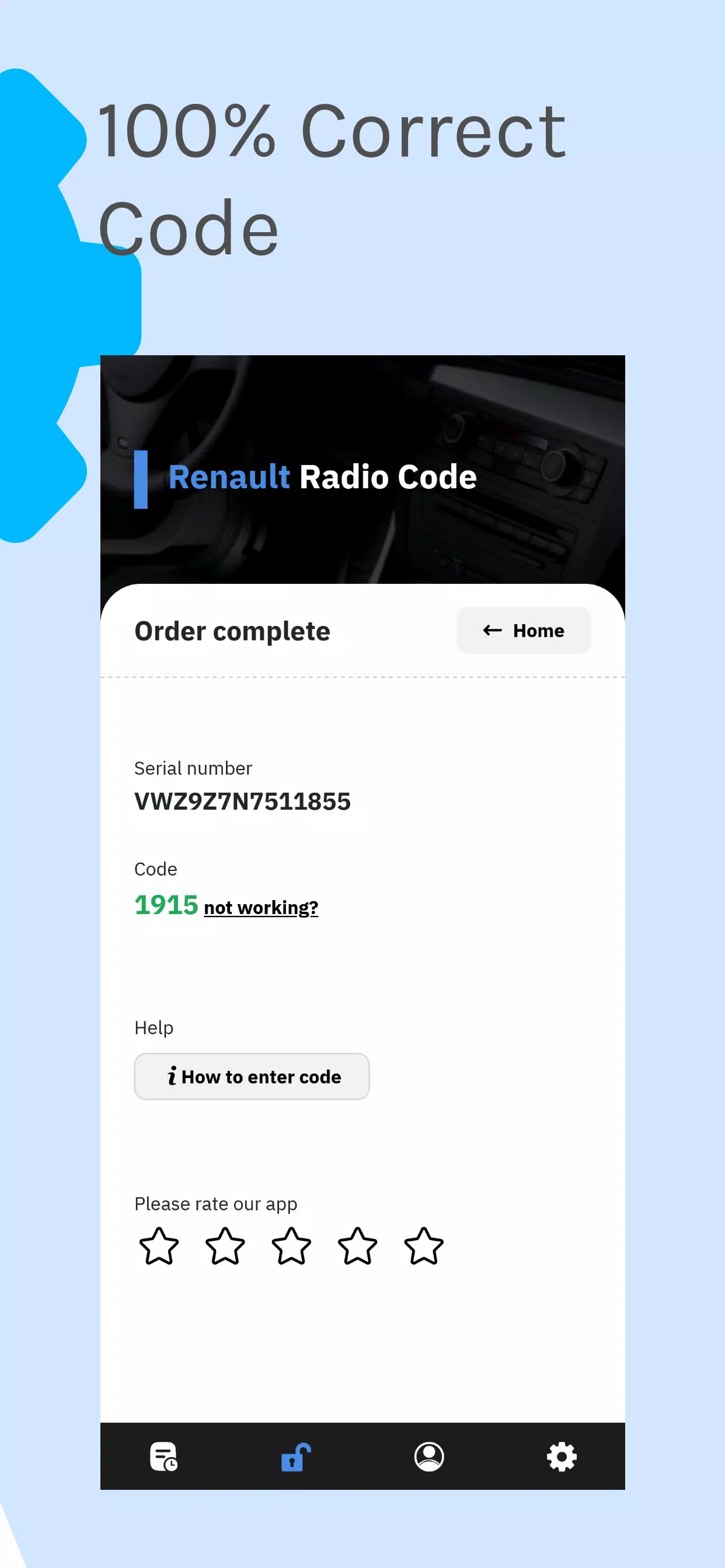 VW Radio Code Generator Tangkapan skrin 3