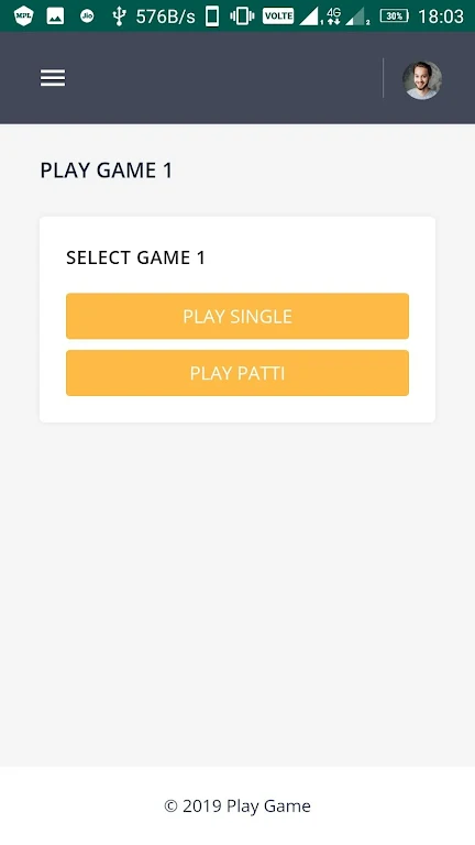 SampleGameApp Screenshot 1