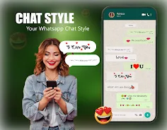 Chat Style - Fonts Keyboard ภาพหน้าจอ 1