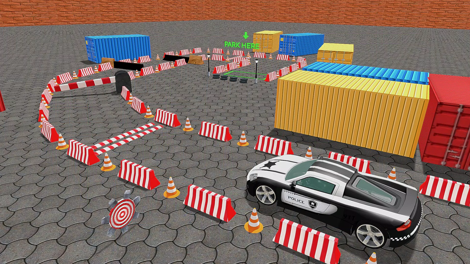 Police Car Parking Car Game 3D Captura de tela 2