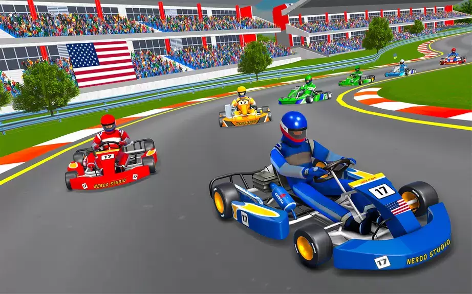 Go Kart Racing Games 3D Stunt स्क्रीनशॉट 3