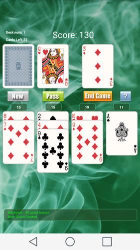 21 Solitaire Game Captura de pantalla 1