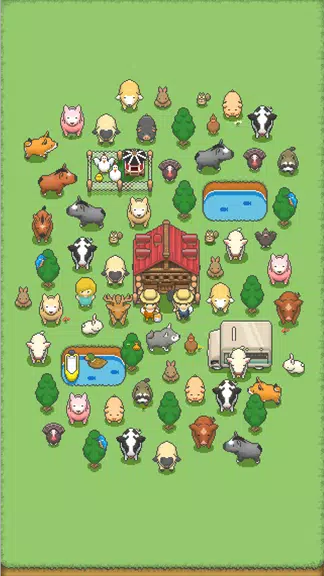 Tiny Pixel Farm - Simple Game ภาพหน้าจอ 1