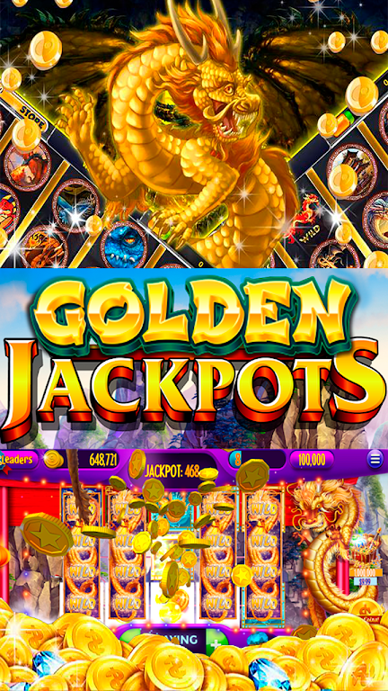 Dragon's Gold Flames Vegas Casino Slots Captura de pantalla 2