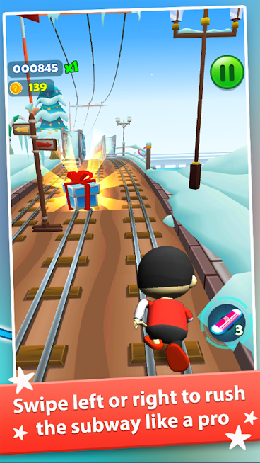 Subway Ryan Rush Runner 3D Schermafbeelding 1